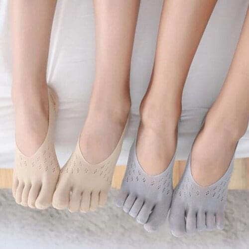 Orthopedic Compression Socks Womens Toe Socks Ultra Low Cut Liner with Gel