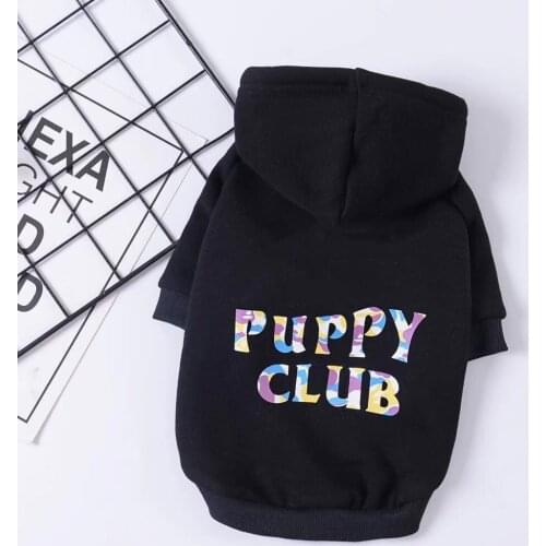 Autumn Dog Hoodie Funny Letter Printed Dog Jacket for Small Medium Dogs Chihuahua Clothes Pug Costumes for Pets Clothing A107