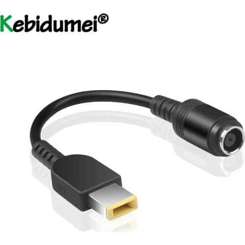7.9*5.5mm Round Jack To Square End Adapter Pigtail Female Interface Power Converter Cable For IBM For Lenovo Thinkpad Ultrabook
