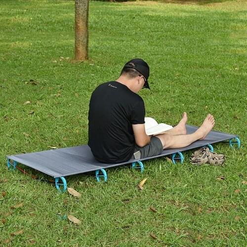 Outdoor Folding Bed Portable Foldable Camping Bed Single 120KG Bearing Weight Compact Outdoor раскладушка кровать Camping Cot