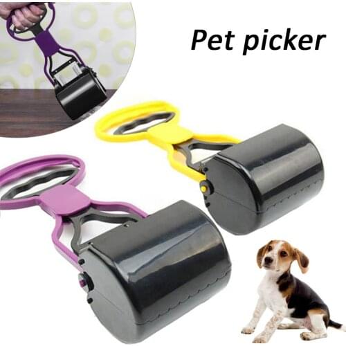 Pet Pooper Scooper Animal Waste Cleaning Tools Dog Puppy Cat Waste Picker Long Handle Jaw Poop Scoop Clean Pick Up