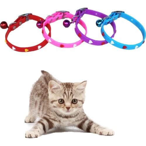 Pet Supplies Silicone Belt Bell Cat Collar Small Dog Cat Multi-pattern Dog Leash