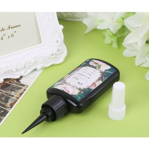 UV Resin Ultraviolet Cure Resin Solar Cure Resin Sunlight Activated UV Hard Glue E56C