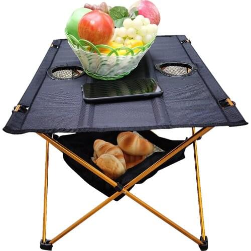 Outdoor Furniture Table Garden Table Camping Fishing Hiking Barbecue Folding Portable Super Light Table