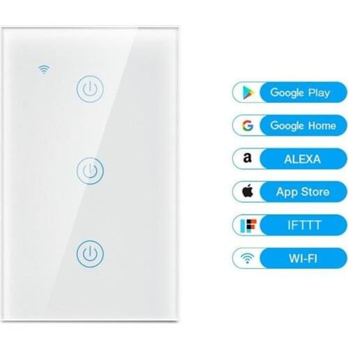 1-4Gang US EU Smart DIY Switch,Wifi Bluetooth 2 Models Wall Switches,Tuya Smart Life APP Remote Control,Alexa Google Home,Timer