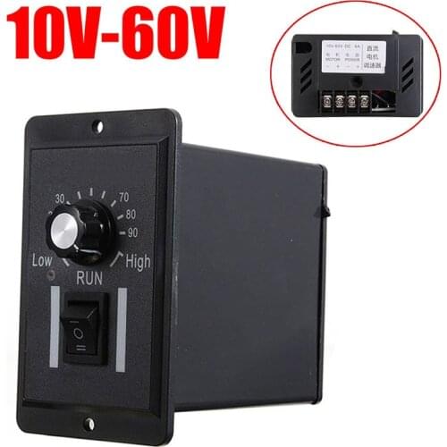 1Pc PWM Speed Control PWM Controller 12V 24V 36V 48V PWM DC Motor Speed Controller Reversible Switch 6A Regulator