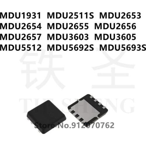 10PCS MDU1931 MDU2511S MDU2653 MDU2654 MDU2655 MDU2656 MDU2657 MDU3603 MDU3605 MDU5512 MDU5692S MDU5693S QFN-8