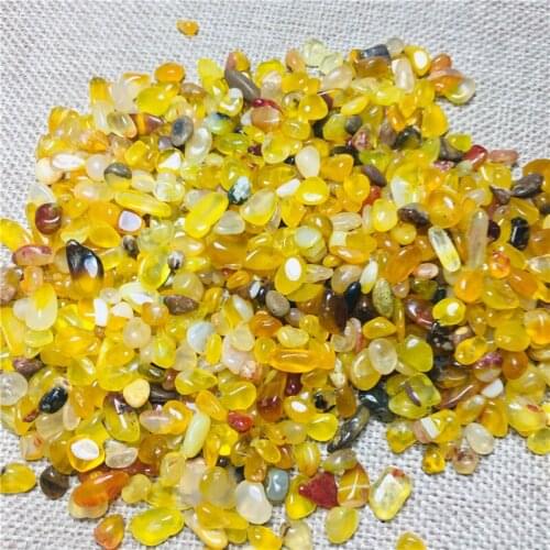 100g tumbling gemYellow agate natural quartz mineral is used to heal chakras