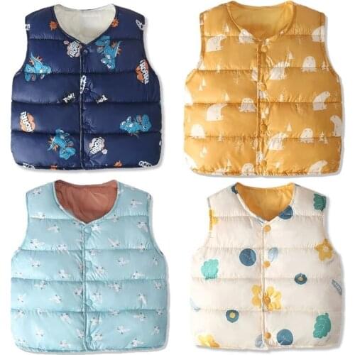 2020 Baby Girl And Boy Vest Warm Clothing Baby Winter Waistcost Cardigan Jsckets Coats For Baby Boy 's Clothes