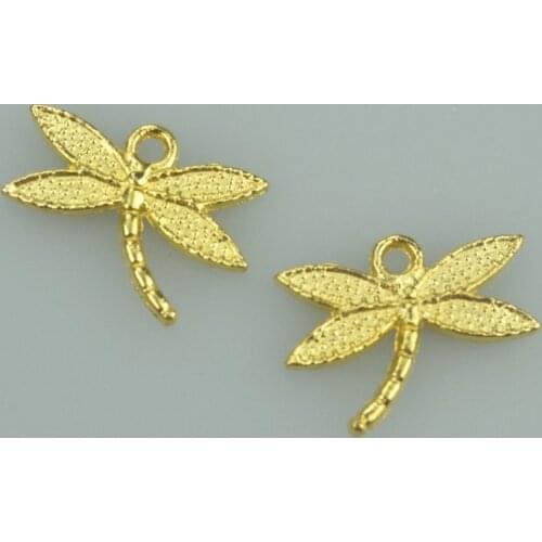 35pcs 18*14mm gold color dragonfly Alloy charms pendant fit necklace bracelet diy Pendants for jewelry making D229