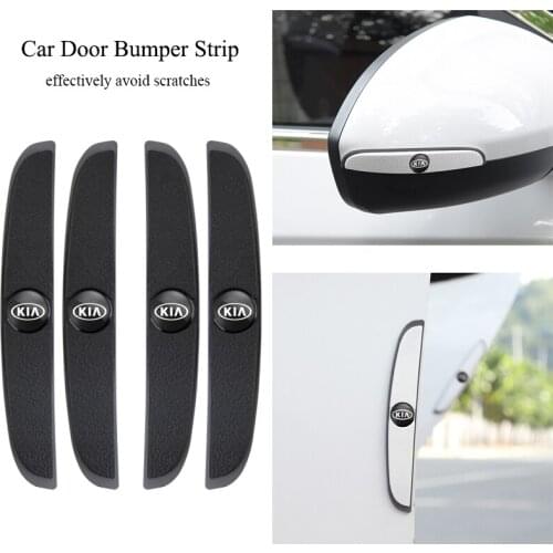 4Pcs Rubber Anti-Collision Strip Car Door Anti-Scratch Protector Stickers For KIA Ceed Picanto Optima Sorento Sportage Stinger
