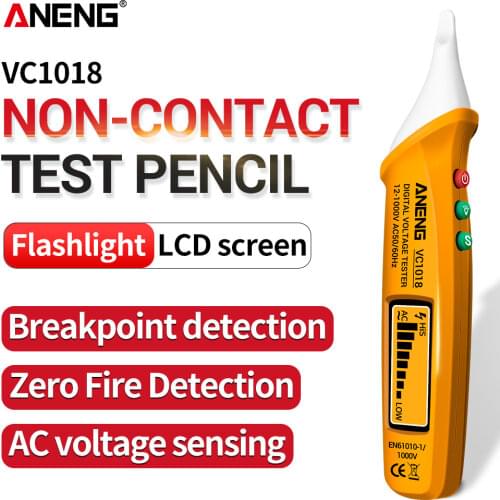 ANENG VC1018 Digital Intelligent AC Voltage Meter 1000V NCV Voltmeter Smart Sensor Tester Pen Buzzer Detector For Electric Tool