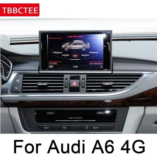 For Audi A6 S6 4G 2011~2015 MMI Car Radio GPS Android Navigation multimedia Player AUX Stereo touch screen original style map HD