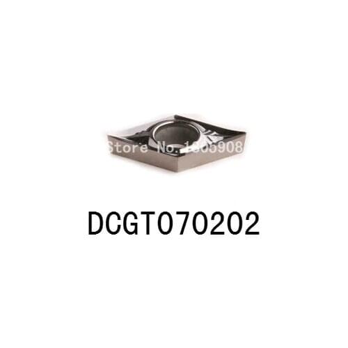 Free Shipping 10 Pcs DCGT070202 No Coating Aluminum Inserts Cutter Carbide Alloy for Lathe Holder SDJCR