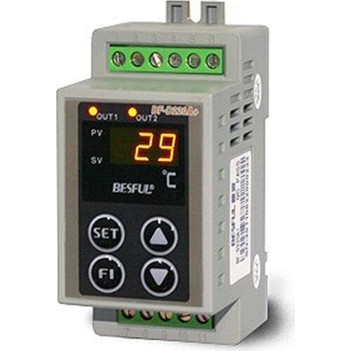 BF-D220A+ rail type double output temperature controller for solar -50-120℃ intelligent temperature control switch