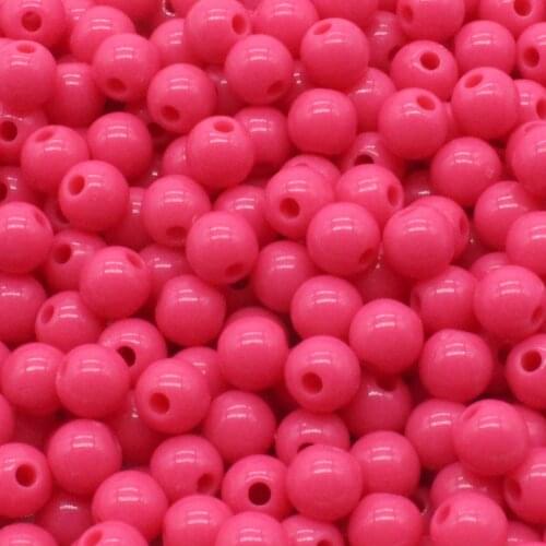 200Pcs 6mm watermelon red Round Ball Spacer Beads For Jewelry Making DIY Jewelry Accessories