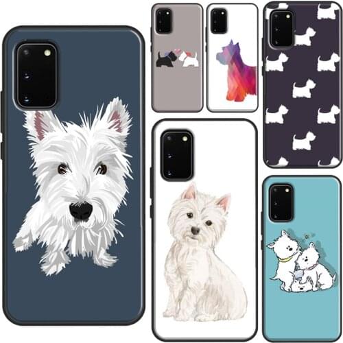 West Highland Terrier Westie Case For Samsung Note 20 Ultra Note 10 Lite Note 9 8 Galaxy S20 Plus S10 Lite S8 S9 S10e