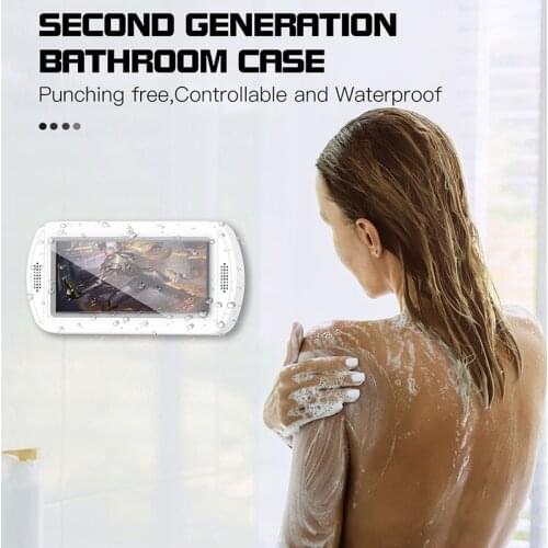 Bathroom Waterproof Shower Phone Holder For iPhone 13 12 Pro Max 12 Mini 11 Pro XR XS Touch Screen Case Box For Samsung S21 Plus