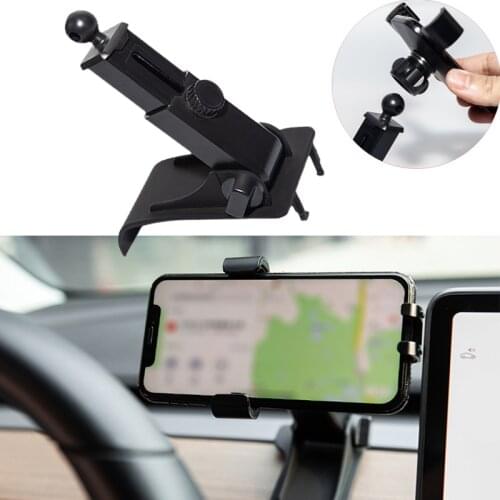 Car Cell Phone Holder Accessoires Phone Mount Phone Holder Support Dashboard Mount Holder For Tesla Model 3 Model Y(Right Side)