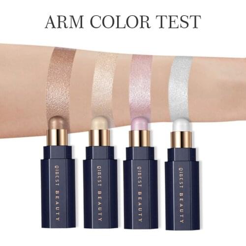 QIBEST Face Highlighter Stick Makeup Glow Face Concealer Contour Bronzer 3D Make Up Corrector Contour Stick Illuminator Cosmetic