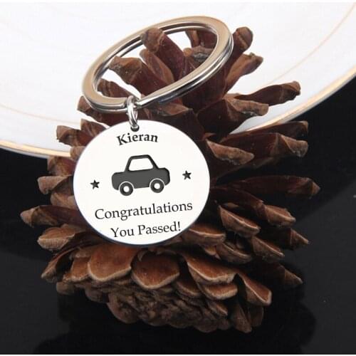 Customized Name Driving Test Graduation Gift Fashion Personalized Stainless Steel Engraving: Congratulations You Passed