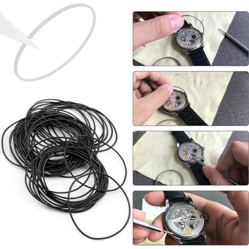 950/750pcs water resistant Seal Ring Kit Diameter 0.5/0.6/0.7mm Rubber O-Ring Gasket Sealing Ring Rubber watch Kit