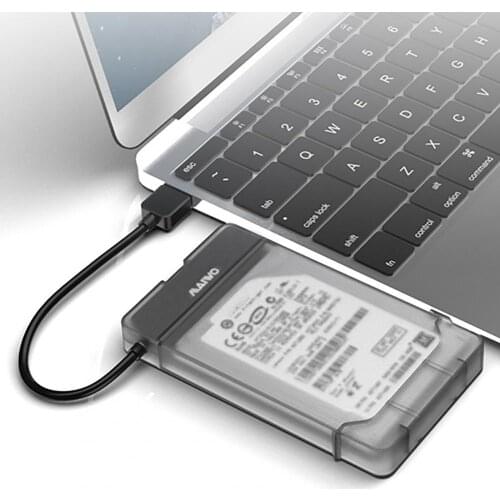 K104 Hard Disk Box Quick Transmission Large Capacity Shock-proof 2.5-inch SATA USB3.0 Mobile HDD Enclosure for Computer