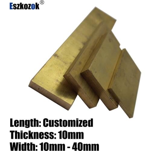 Brass flat bar,thickness 10mm/12mm,length 100mm