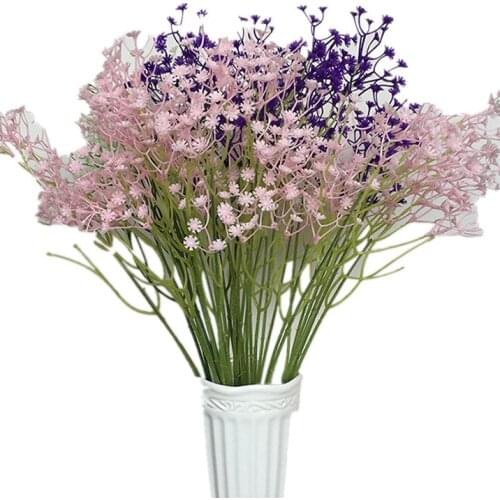 Mini Heads 60cm DIY Artificial Baby Breathing Flower Gypsophila Fake Silicone Plants Wedding Decor Home Flower Arrangement