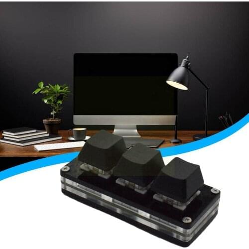 OSU Mini 3key Keyboard Photoshop Drawing Keyboard Support Programming Mechanical Software Switch Red With Keyboard Keypad M J5L1