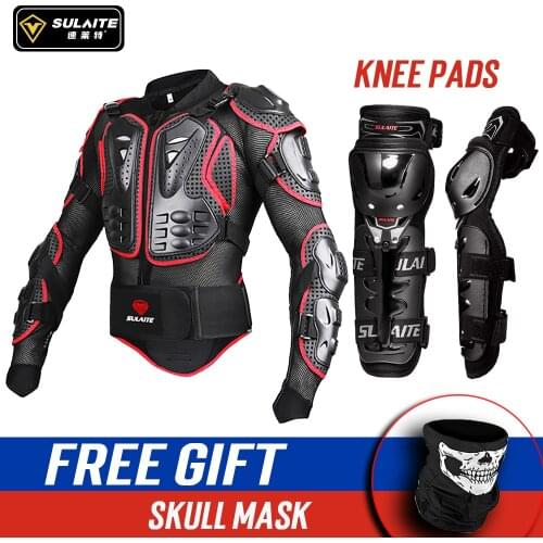SULAITE Motorcycle Jacket Full Body Motorcycle Armor Motocross Racing Moto Jacket Riding Motorbike Protection For Woman Man