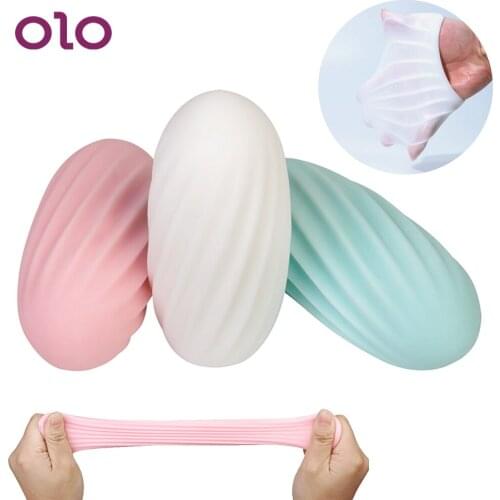 OLO Male Masturbation Cup Realistic Vagina Real Pussy Vaginal Penis Massage Penis Trainer Sex Toys for Men Sex Masturbator