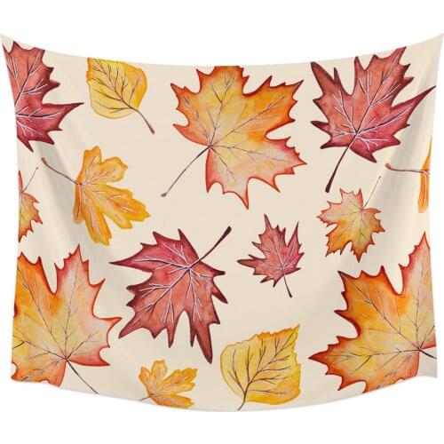 Autumn Maple Leaves Tapestry Wall Hanging Home Wall Decor Blanket Bedroom Tapestry Yoga Mat