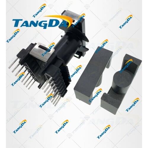 TANGDA ETD39 transformer bobbin transformer frame +PC40 ferrite core soft magnetic core DIP ETD 39 16pin 16p 8+8 vertical Q