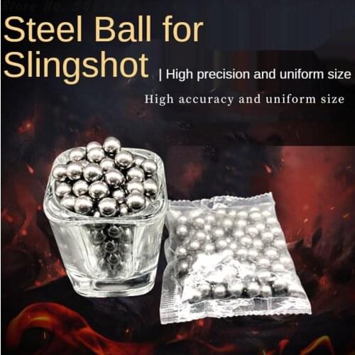 Steel Balls Slingshot Hunting 3mm 4mm 5mm 6mm 7mm 8mm High-carbon Steel Slingshot Ball Catapult Hunting Ammo Bow Archery