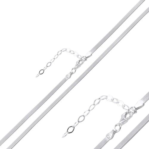 Silverlina Silver Scrunch Chain Necklace