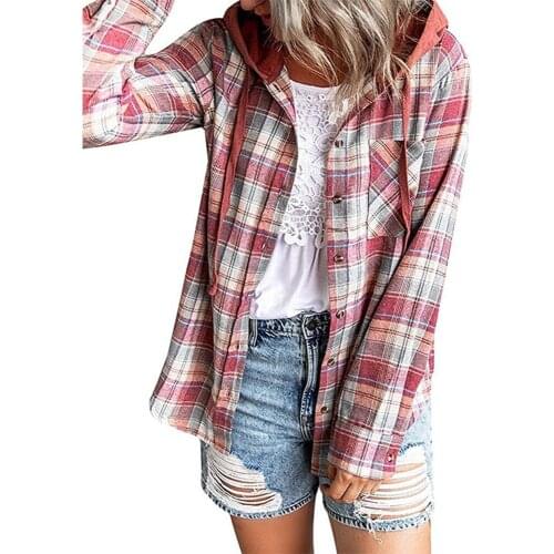 Shuangfuxiang Womens Hooded Shirts