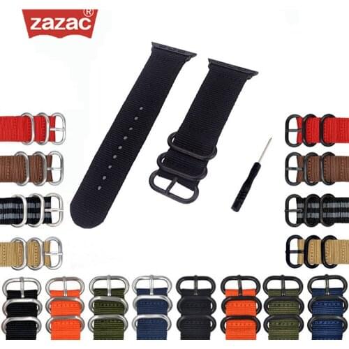 Heavy Duty Nylon Watchband NATO for Apple Watch Band Series 3/2/1 Sport Leather Bracelet 42 mm 38 mm Strap For iwatch Band