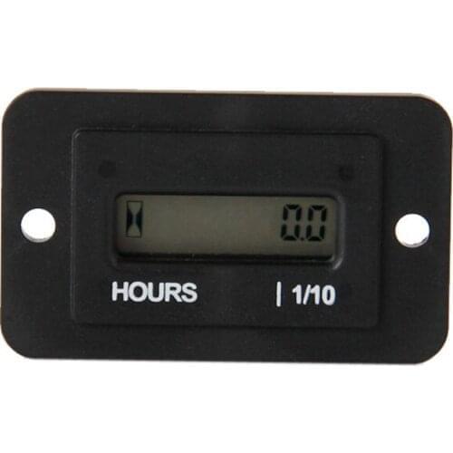 Waterproof Digital Snap IN Hour Meter Surface Counter DC4.5-90V Engine Timer Powered Engine For Machine ATV Snowmobile Motorcycl