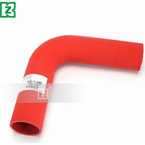 For Komatsu PC300 360-7 Intercooler Box Air Intake Hose Air Connection Outlet Pipe Excavator 6743-11-4960