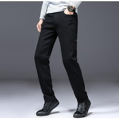 YINFUYA Brand 2021 New Mens Slim Elastic Jeans Fashion Business Classic Style Skinny Jeans Denim Pants Trousers Male