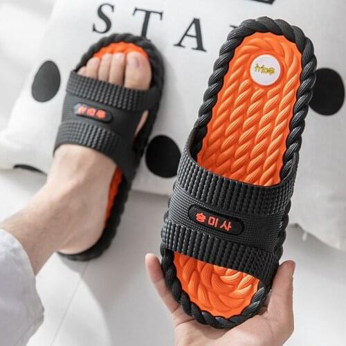 Non Slip Men Massage Slippers 2020 New Indoor House Shoes Women Summer Fashion Outdoor Flip Flops Ladies Beach Bathroom Slides