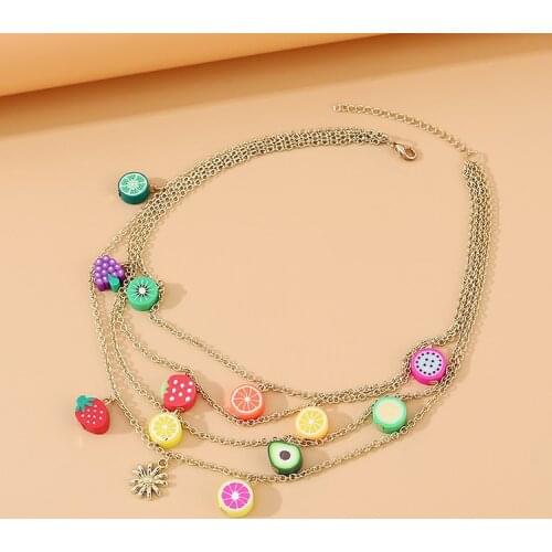 New Fashion Retro Geometric Pendant Collar Double chains leather simple choker Heart necklace gift for women girl 142708