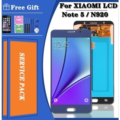 5.5'' Super Amoled LCD For Samsung Galaxy NOTE 5 N920 N920F LCD Display Touch Screen Digitizer Assembly Note5 Replace Display