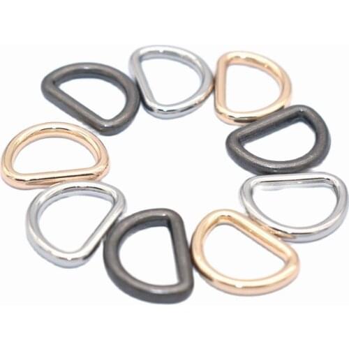 10mm D Ring Connector Buckle D Circles Belt Strap Buckles adjustable buckles Loop Connector D bag clasp for bag Hardware