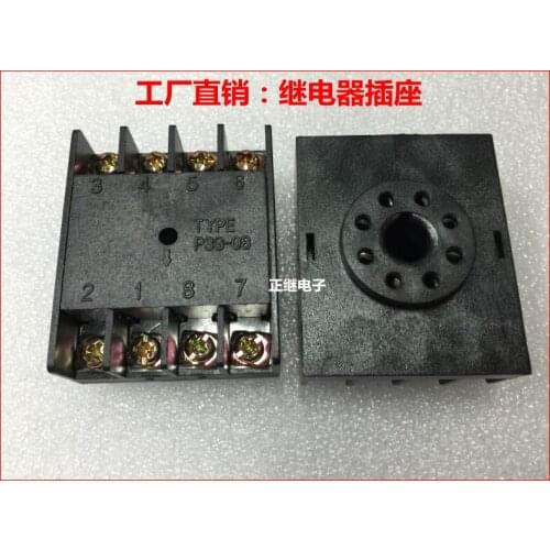 5pcs/lot Relay socket TYPE P3G-08 anti-Receptacle
