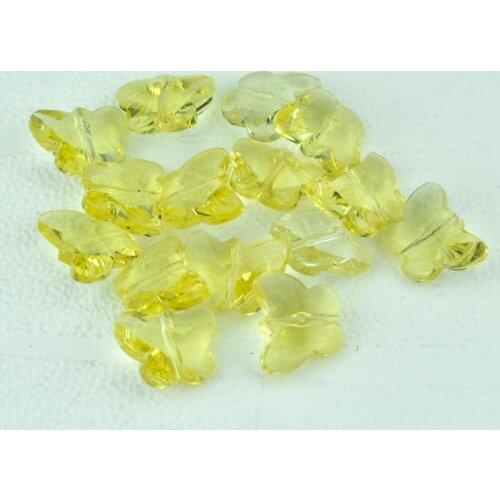 500pcs 11x14mm Crystal Spacer Beads Yellow Color For Jewelry Making Faceted Glass Crystal Beads Free Shipping