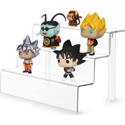Acrylic Riser Display Shelf for Amiibo Funko POP Figures Cupcakes Stand for Table Cabinet Countertops cupcake Collection