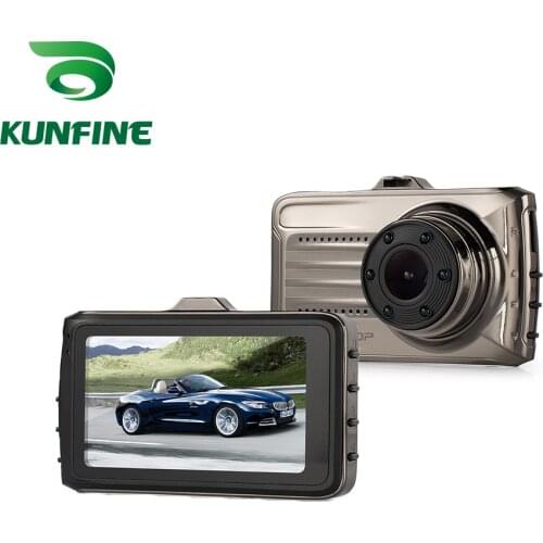 KUNFINE 3"1080P Recording Dash Cam Car DVR Rear View Camera Video Recorder Dual Cameras Recording Wide Angle 170