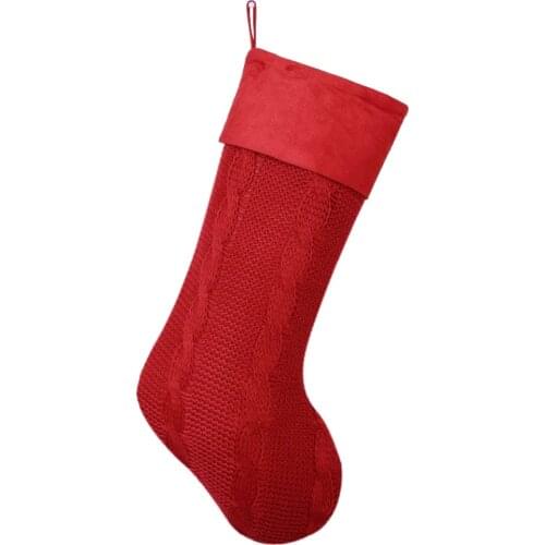 Free shipping Cable Knit Christmas Gifts Socks/Christmas Decoration/ Knitting Four Colors Christmas Stockings